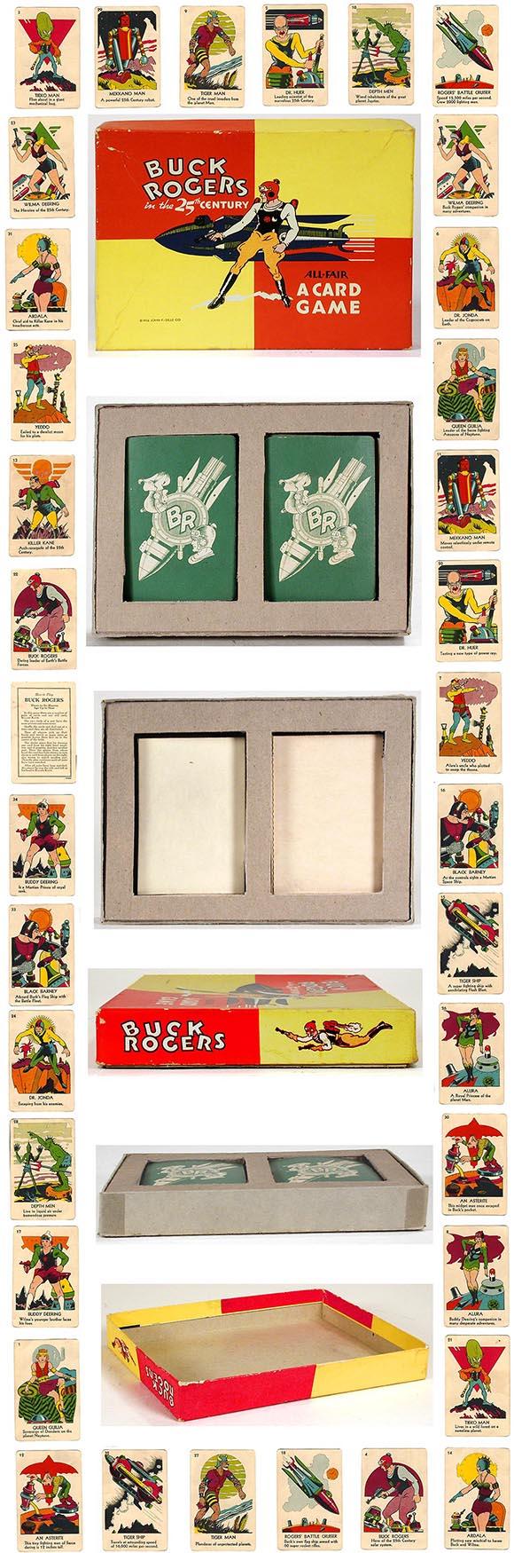 1936 Buck Rogers in The 25th Century Card Game in Original Box